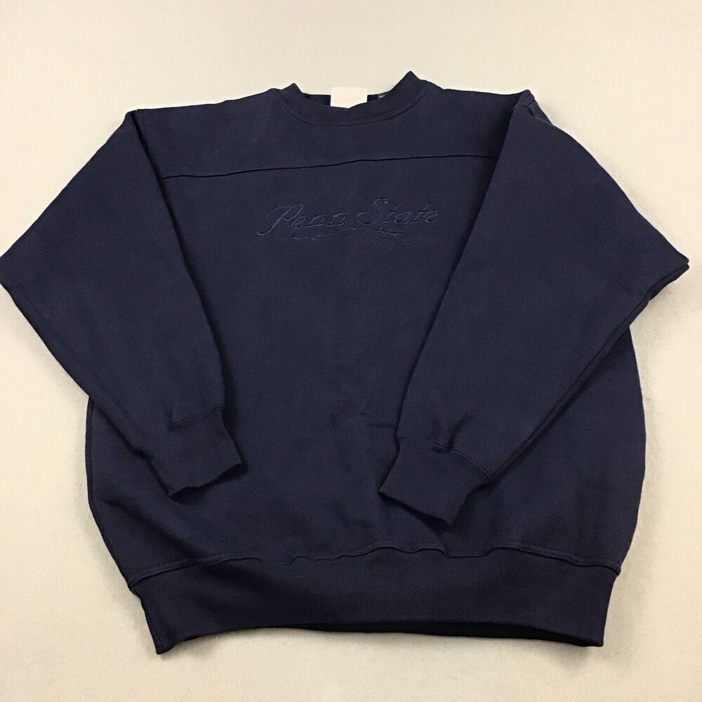 Vintage Penn State Nittany Lions Sweatshirt Men Large Blue Crable Sportswear L